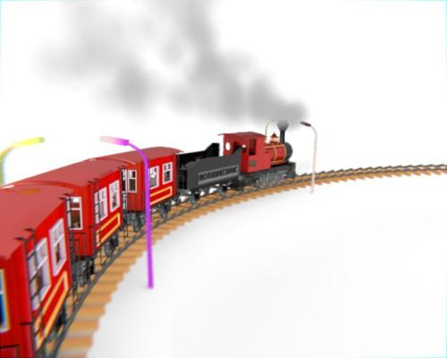 Toy train simulation preview image